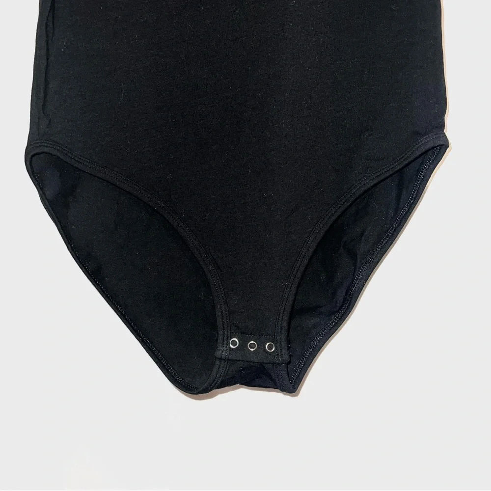 Victoria's Secret PINK Black & White Slay High Neck Sleeveless Bodysuit (XS) - Picture 5 of 8